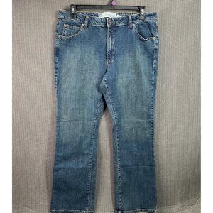 Gap Womens Size 16R Blue Boot Cut Stretch Denim Jeans Medium Wash Mid-Rise